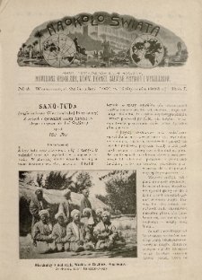 Naokoło Świata : pismo tygodniowe ilustrowane, poświęcone opisom ziem, ludów, podróży, zjawisk przyrody i wynalazków, 1902, R. I, nr 2