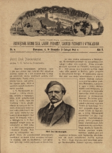 Naokoło Świata : pismo tygodniowe ilustrowane, poświęcone opisom ziem, ludów, podróży, zjawisk przyrody i wynalazków, 1902, R. I, nr 6