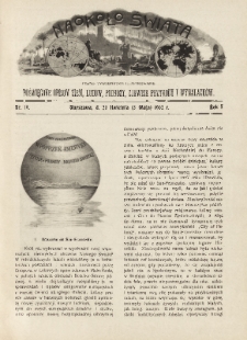 Naokoło Świata : pismo tygodniowe ilustrowane, poświęcone opisom ziem, ludów, podróży, zjawisk przyrody i wynalazków, 1902, R. I, nr 19