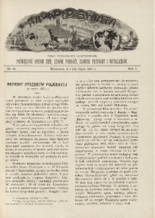 Naokoło Świata : pismo tygodniowe ilustrowane, poświęcone opisom ziem, ludów, podróży, zjawisk przyrody i wynalazków, 1902, R. I, nr 30