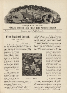 Naokoło Świata : pismo tygodniowe ilustrowane, poświęcone opisom ziem, ludów, podróży, zjawisk przyrody i wynalazków, 1902, R. I, nr 43
