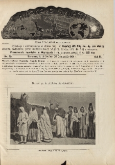 Naokoło Świata : pismo tygodniowe ilustrowane, poświęcone opisom ziem, lud&oacute;w, podr&oacute;ży, zjawisk przyrody i wynalazk&oacute;w, 1904, R. III, nr 50
