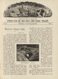 Naokoło Świata : pismo tygodniowe ilustrowane, poświęcone opisom ziem, lud&oacute;w, podr&oacute;ży, zjawisk przyrody i wynalazk&oacute;w, 1902, R. I, nr 48