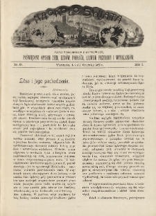 Naokoło Świata : pismo tygodniowe ilustrowane, poświęcone opisom ziem, ludów, podróży, zjawisk przyrody i wynalazków, 1902, R. I, nr 52