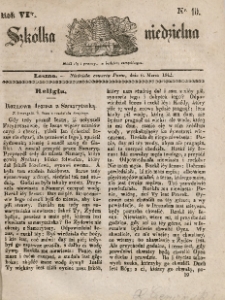 Szkółka niedzielna : pismo czasowe poświęcone włościanom,1842, R. 6, nr 10