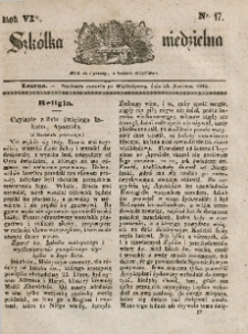 Szkółka niedzielna : pismo czasowe poświęcone włościanom,1842, R. 6, nr 17