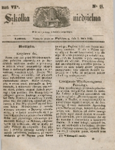 Szkółka niedzielna : pismo czasowe poświęcone włościanom,1842, R. 6, nr 18