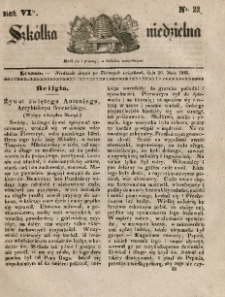 Szkółka niedzielna : pismo czasowe poświęcone włościanom,1842, R. 6, nr 22