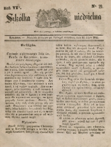 Szkółka niedzielna : pismo czasowe poświęcone włościanom,1842, R. 6, nr 29