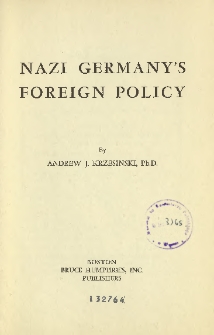 Nazi Germany's Foreign Policy