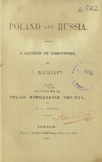 Poland and Russia : A legend of Kosciusko