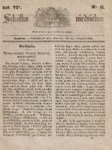 Szkółka niedzielna : pismo czasowe poświęcone włościanom,1842, R. 6, nr 48