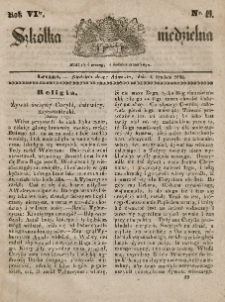Szkółka niedzielna : pismo czasowe poświęcone włościanom,1842, R. 6, nr 49