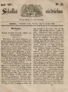 Szkółka niedzielna : pismo czasowe poświęcone włościanom,1842, R. 6, nr 50