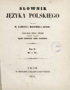 Słownik języka polskiego T. 2. G - L