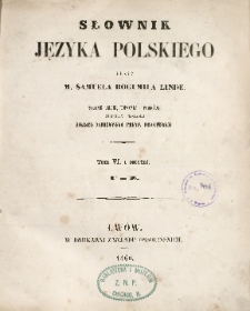 Słownik języka polskiego T. 6. U - Z