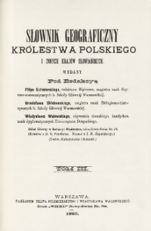 Słownik geograficzny Królestwa Polskiego i innych krajów słowiańskich T. 3