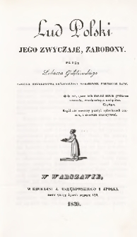 Lud polski, jego zwyczaje, zabobony