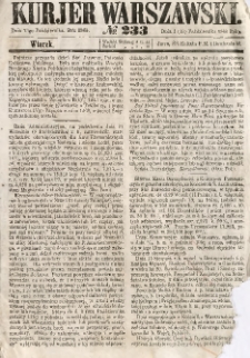 Kurjer Warszawski, 1863, nr 233