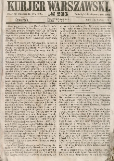 Kurjer Warszawski, 1863, nr 235