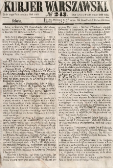 Kurjer Warszawski, 1863, nr 243