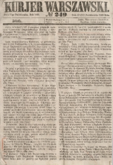 Kurjer Warszawski, 1863, nr 249