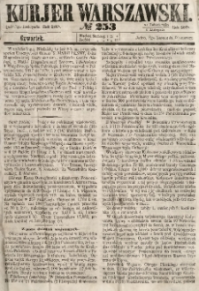 Kurjer Warszawski, 1863, nr 253