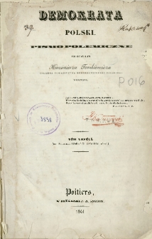 Demokrata Polski : pismo polemiczne, 1841, T. 3