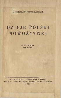 Dzieje Polski Nowożytnej T. 1