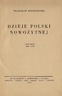 Dzieje Polski Nowożytnej T. 2