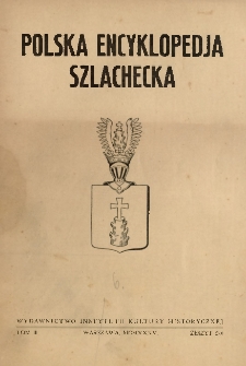 Polska encyklopedja szlachecka. T. 2, z. 2