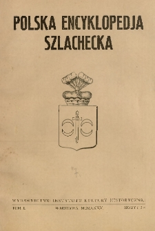 Polska encyklopedja szlachecka. T. 2, z. 3