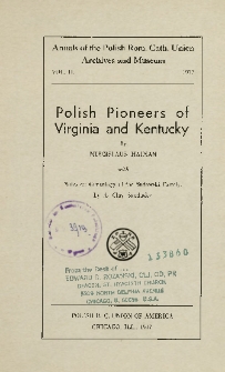 Polish pioneers of Virginia and Kentucky