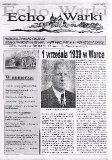 Echo Warki : miesiecznik społeczno-kulturalny, 1998, nr 5