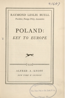 Poland : key to Europe
