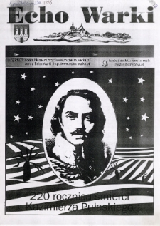 Echo Warki : miesiecznik społeczno-kulturalny, 1999, nr 18