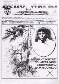 Echo Warki : miesiecznik społeczno-kulturalny, 1999, nr 19