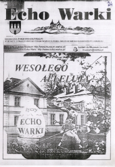 Echo Warki : miesiecznik społeczno-kulturalny, 2000, nr 24