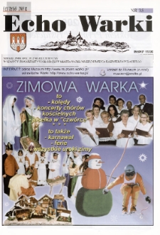 Echo Warki : miesiecznik społeczno-kulturalny, 2001, nr 35