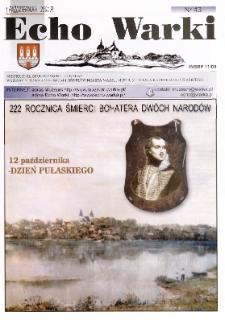 Echo Warki : miesiecznik społeczno-kulturalny, 2001, nr 43