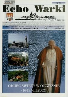 Echo Warki : miesiecznik społeczno-kulturalny, 2002, nr 53