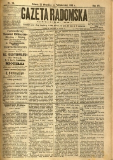 Gazeta Radomska, 1890, R. 7, nr 79