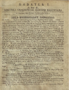 Dziennik Urzędowy Gubernii Radomskiej, 1854, nr 41, dod. I