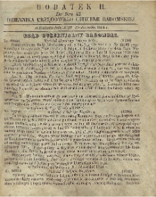 Dziennik Urzędowy Gubernii Radomskiej, 1854, nr 43, dod. II