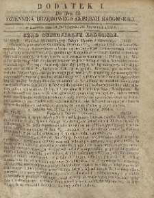 Dziennik Urzędowy Gubernii Radomskiej, 1854, nr 45, dod. I