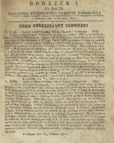 Dziennik Urzędowy Gubernii Radomskiej, 1856, nr 29, dod. I