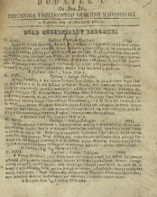 Dziennik Urzędowy Gubernii Radomskiej, 1856, nr 30, dod. I