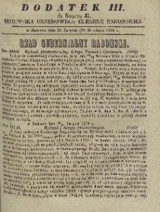 Dziennik Urzędowy Gubernii Radomskiej, 1859, nr 37, dod. III