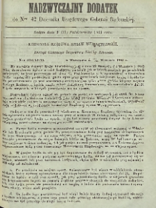 Dziennik Urzędowy Gubernii Radomskiej, 1863, nr 42, dod. nadzwyczajny