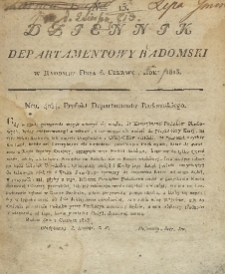Dziennik Departamentowy Radomski, 1813, nr 13